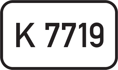 Straßenschild Kreisstraße K 7719