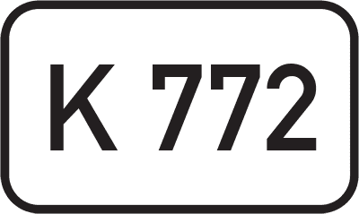 Straßenschild Kreisstraße K 772