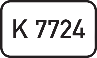 Straßenschild Kreisstraße K 7724