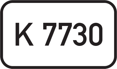 Straßenschild Kreisstraße K 7730