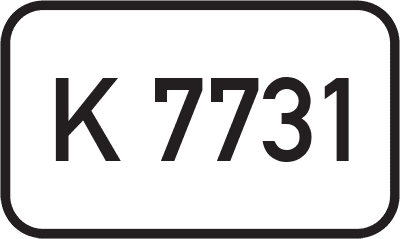 Straßenschild Kreisstraße K 7731