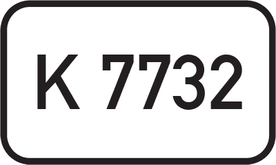 Straßenschild Kreisstraße K 7732