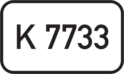 Straßenschild Kreisstraße K 7733