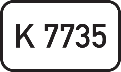 Straßenschild Kreisstraße K 7735