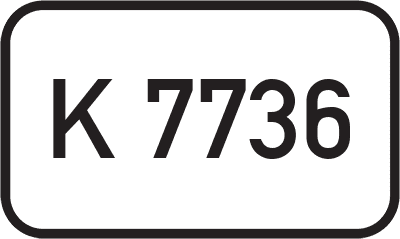 Straßenschild Kreisstraße K 7736