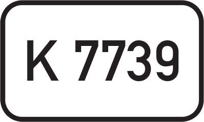 Straßenschild Kreisstraße K 7739