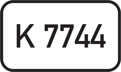 Straßenschild Kreisstraße K 7744