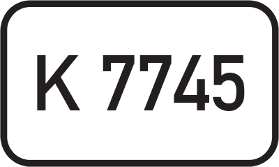 Straßenschild Kreisstraße K 7745