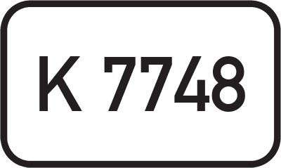 Straßenschild Kreisstraße K 7748