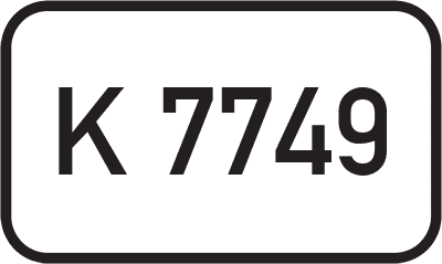 Straßenschild Kreisstraße K 7749