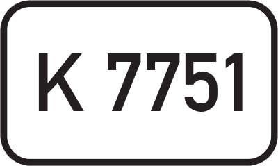 Straßenschild Kreisstraße K 7751