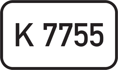Straßenschild Kreisstraße K 7755