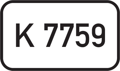Straßenschild Kreisstraße K 7759