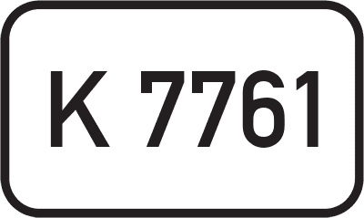 Straßenschild Kreisstraße K 7761
