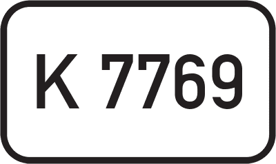 Straßenschild Kreisstraße K 7769