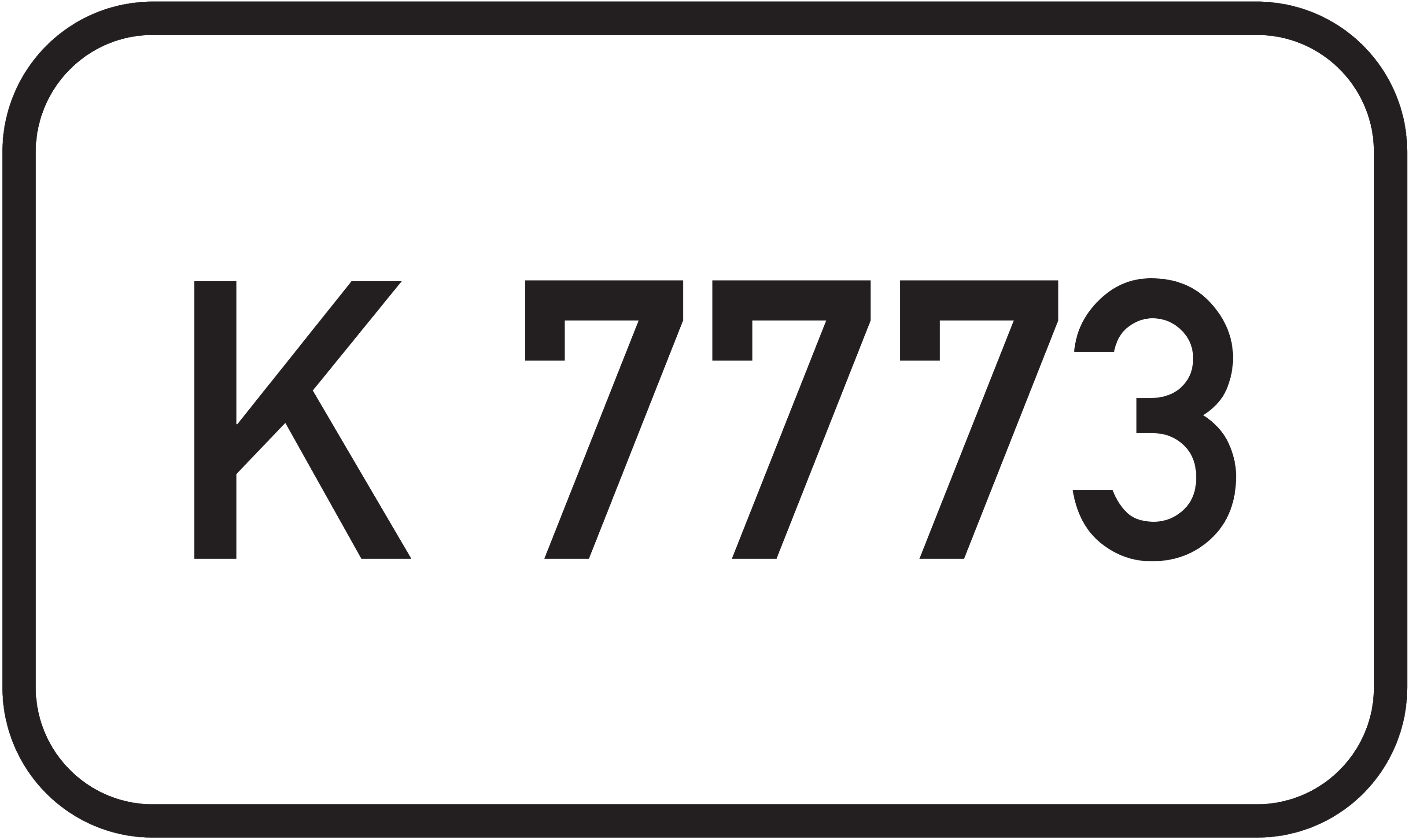 Straßenschild Kreisstraße K 7773