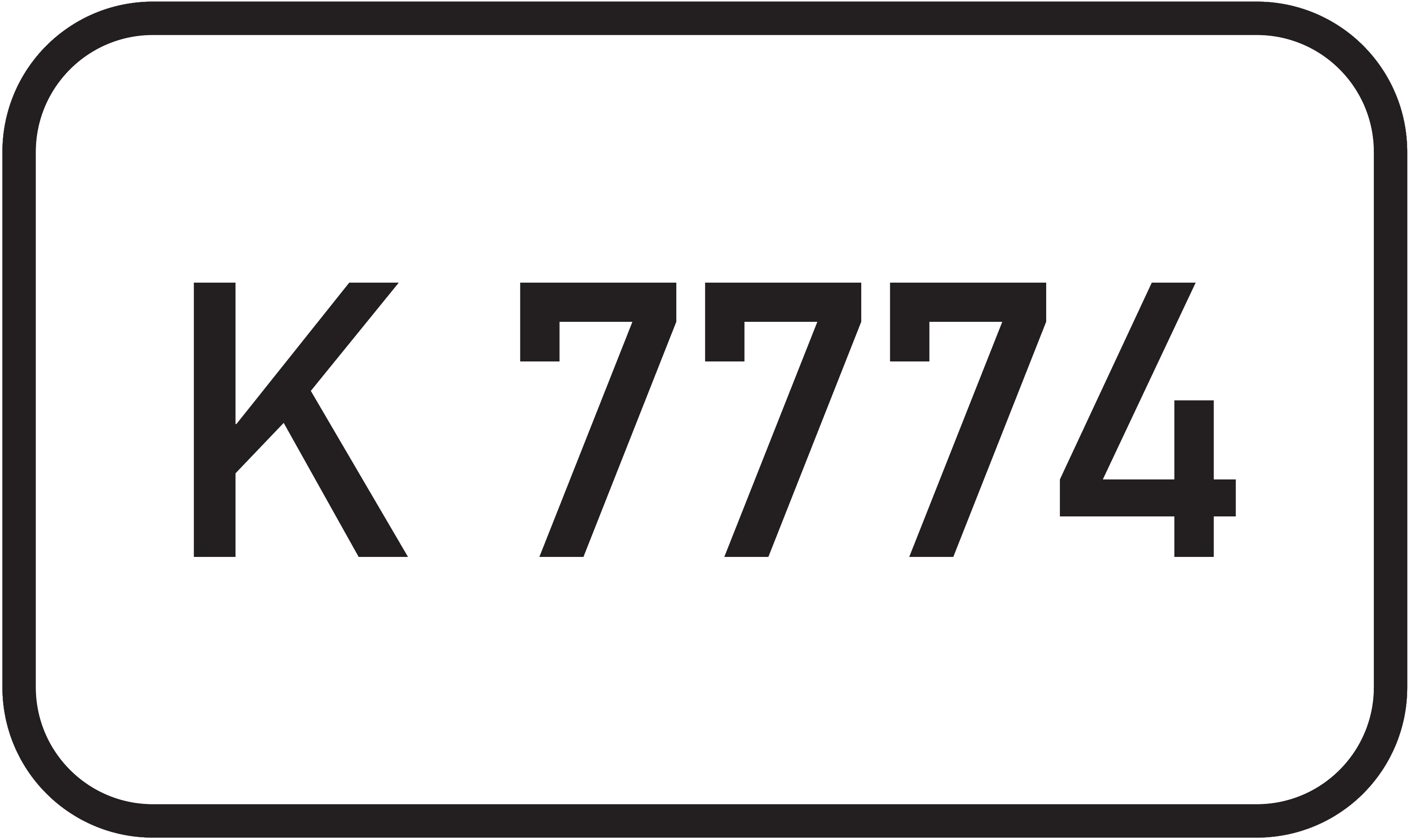 Straßenschild Kreisstraße K 7774