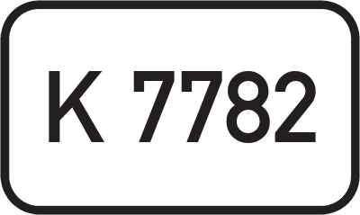 Straßenschild Kreisstraße K 7782