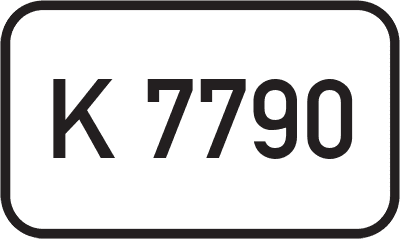 Straßenschild Kreisstraße K 7790
