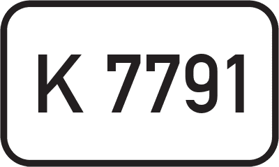 Straßenschild Kreisstraße K 7791