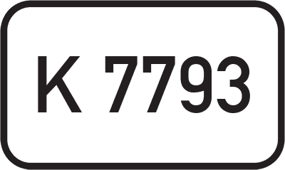 Straßenschild Kreisstraße K 7793
