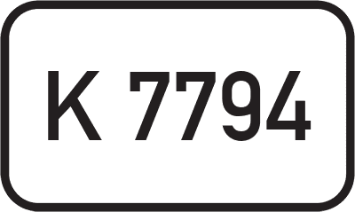 Straßenschild Kreisstraße K 7794