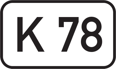 Straßenschild Kreisstraße K 78