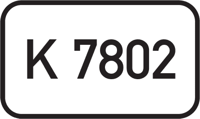 Straßenschild Kreisstraße K 7802