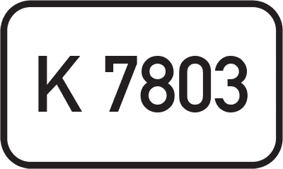 Straßenschild Kreisstraße K 7803