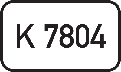 Straßenschild Kreisstraße K 7804