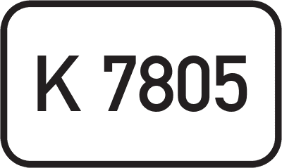 Straßenschild Kreisstraße K 7805