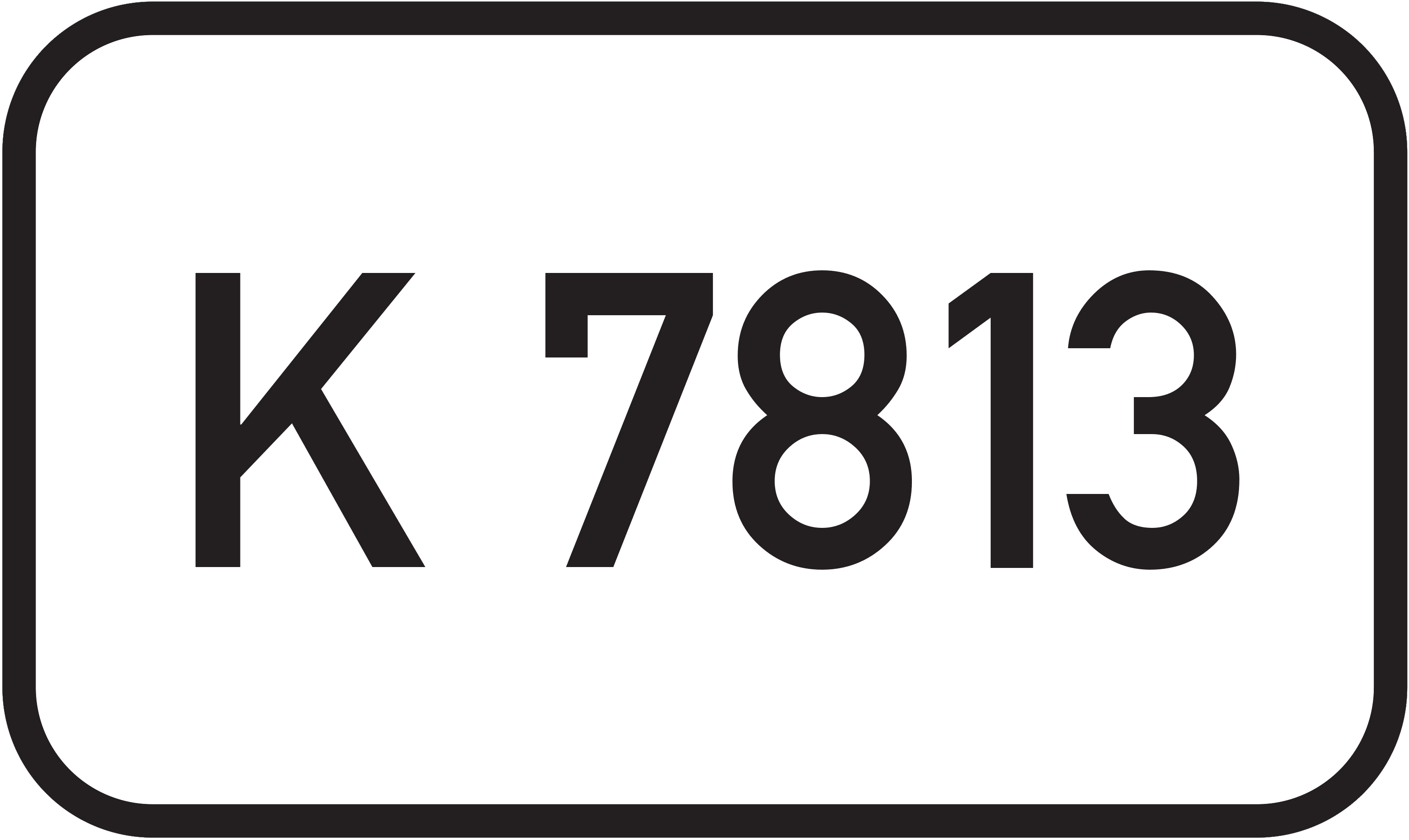Straßenschild Kreisstraße K 7813