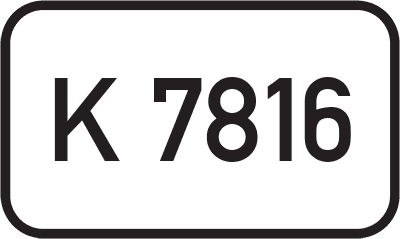 Straßenschild Kreisstraße K 7816