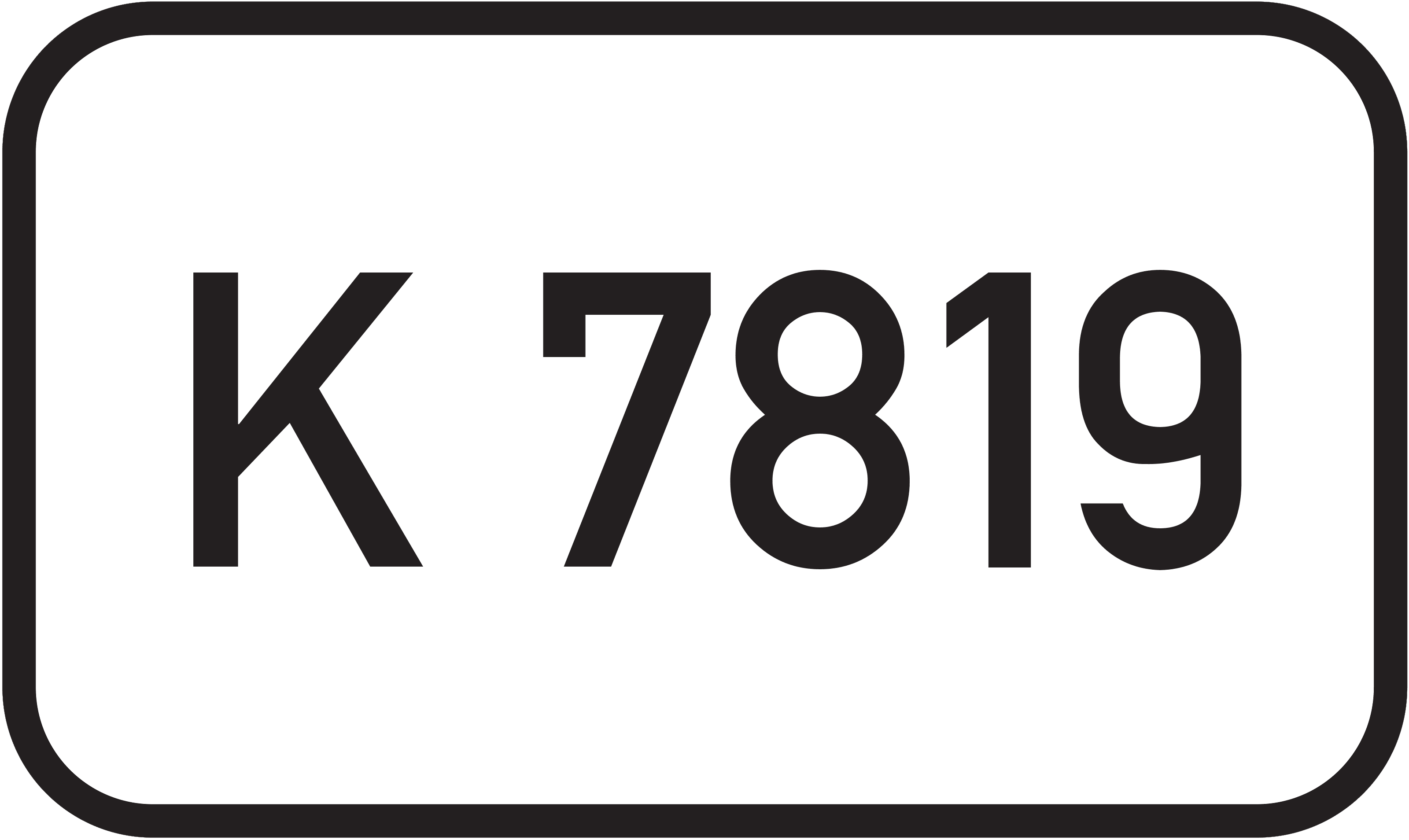 Straßenschild Kreisstraße K 7819