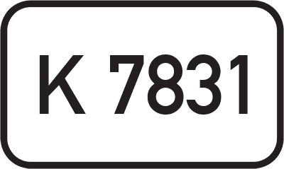 Straßenschild Kreisstraße K 7831