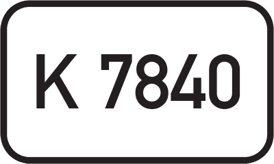 Straßenschild Kreisstraße K 7840