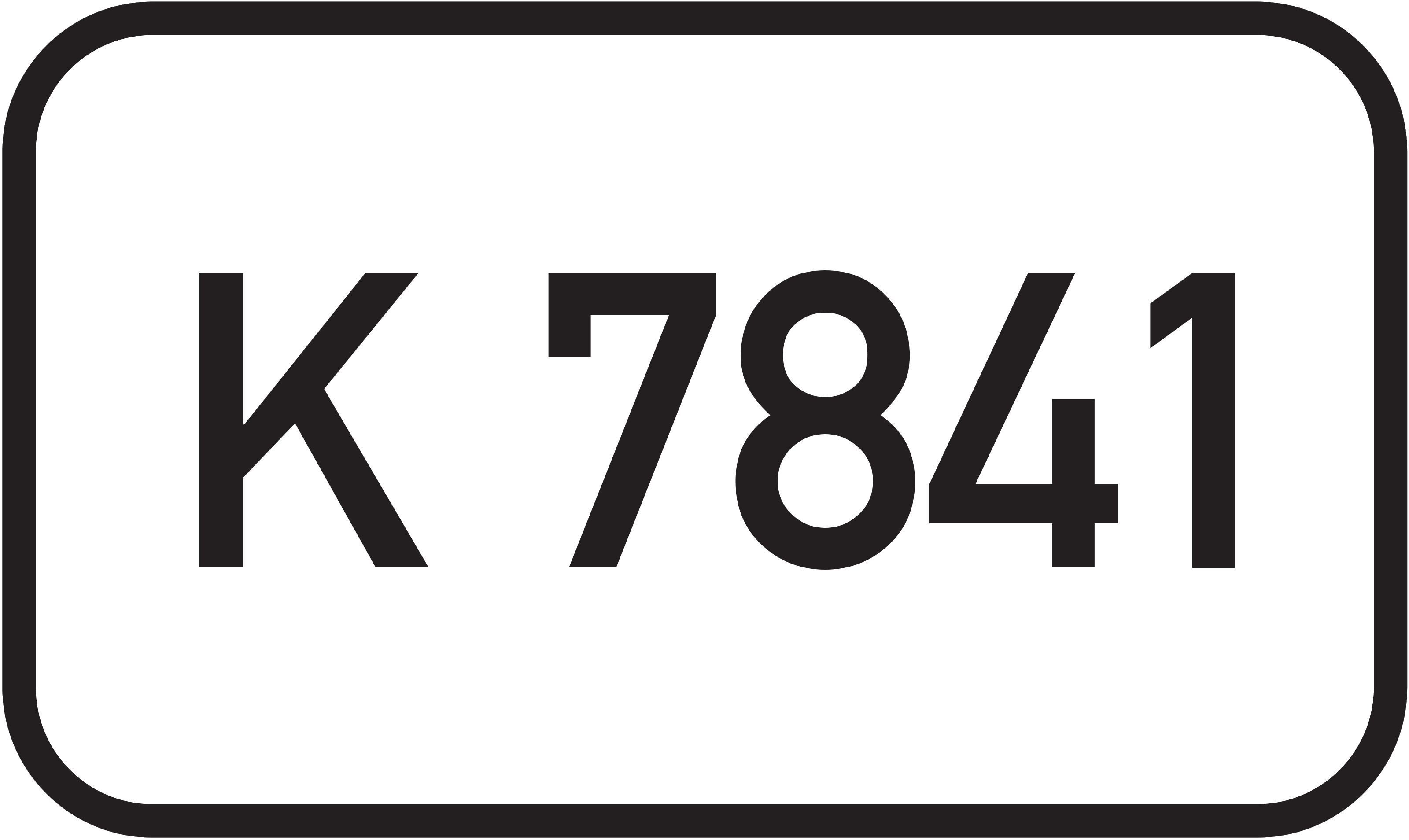Straßenschild Kreisstraße K 7841