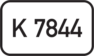 Straßenschild Kreisstraße K 7844