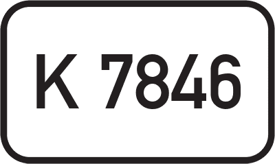Straßenschild Kreisstraße K 7846