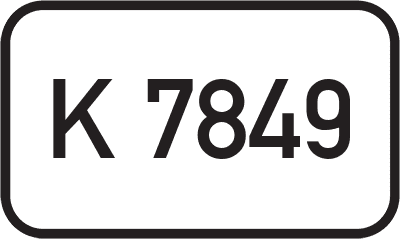 Straßenschild Kreisstraße K 7849
