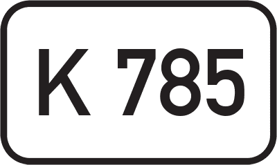 Straßenschild Kreisstraße K 785