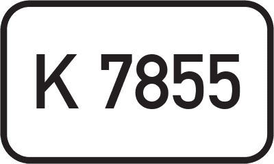 Straßenschild Kreisstraße K 7855