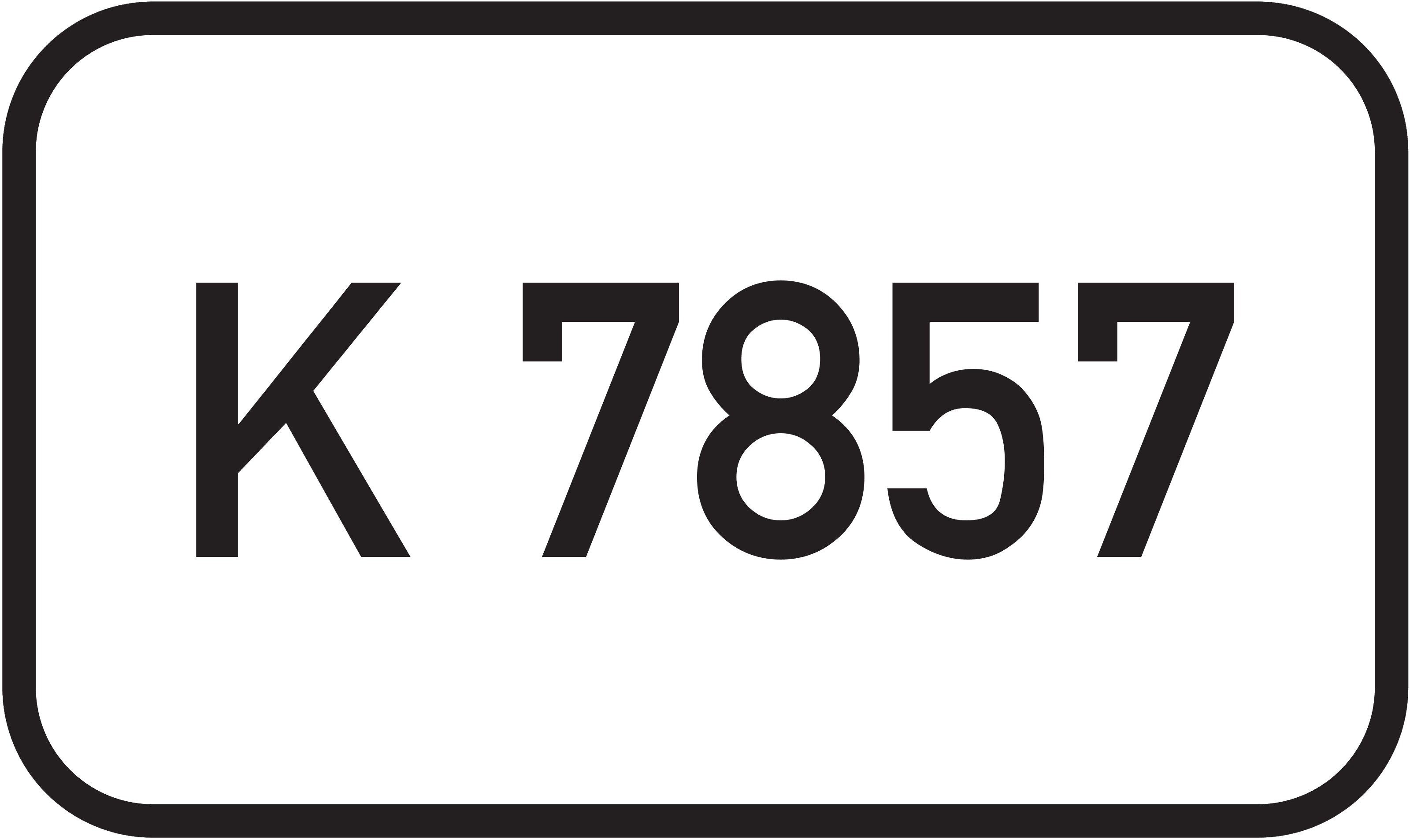 Straßenschild Kreisstraße K 7857