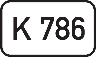 Straßenschild Kreisstraße K 786