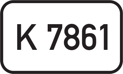 Straßenschild Kreisstraße K 7861