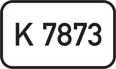 Straßenschild Kreisstraße K 7873