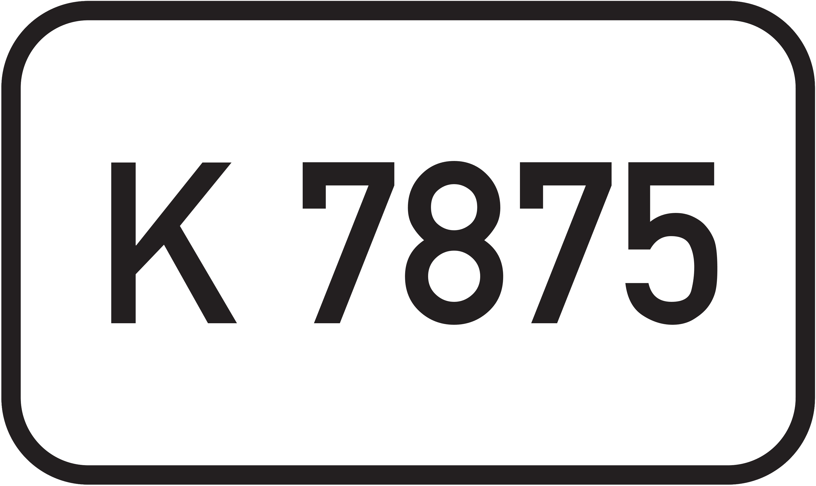 Straßenschild Kreisstraße K 7875