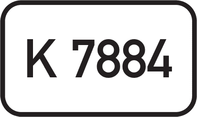 Straßenschild Kreisstraße K 7884