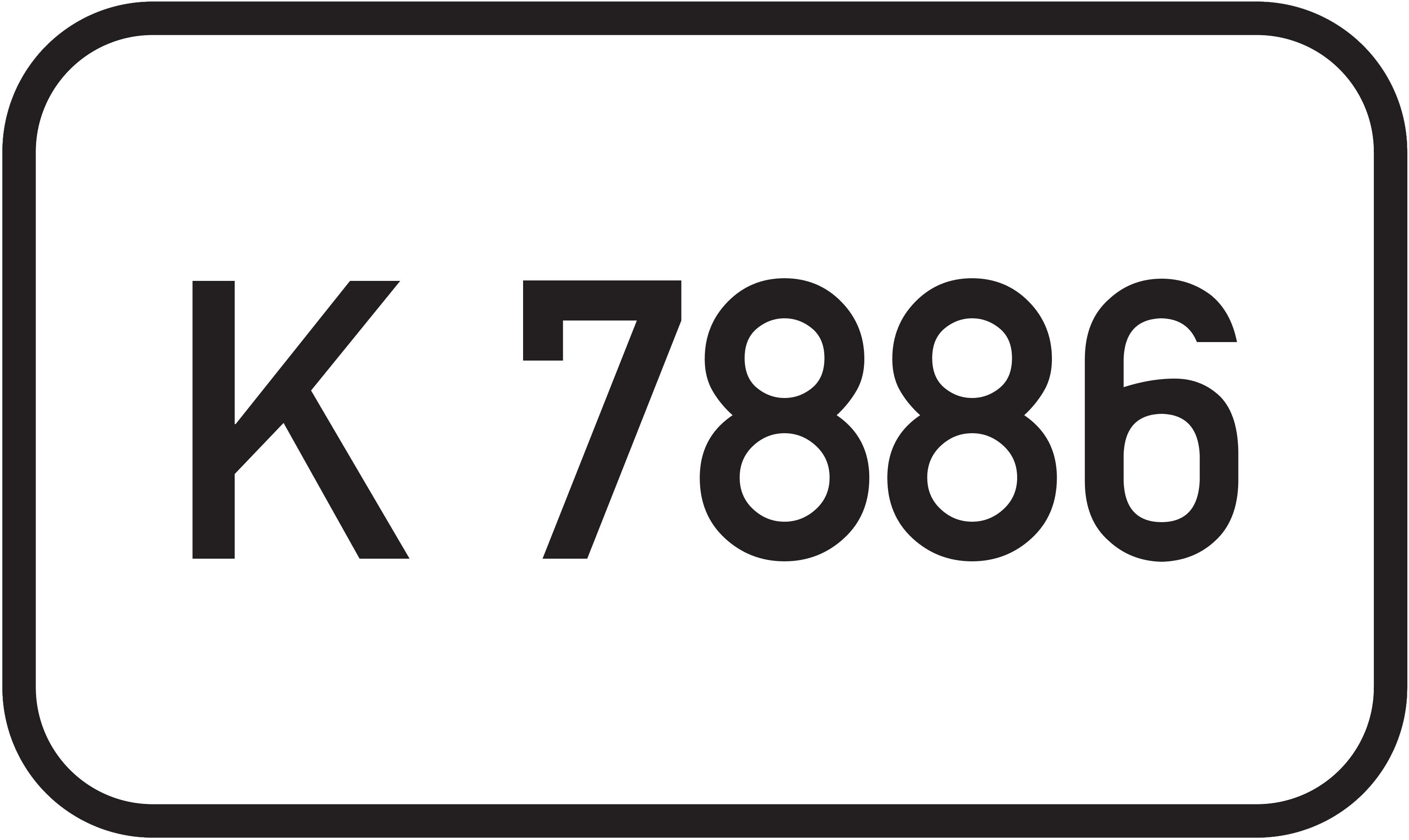 Straßenschild Kreisstraße K 7886