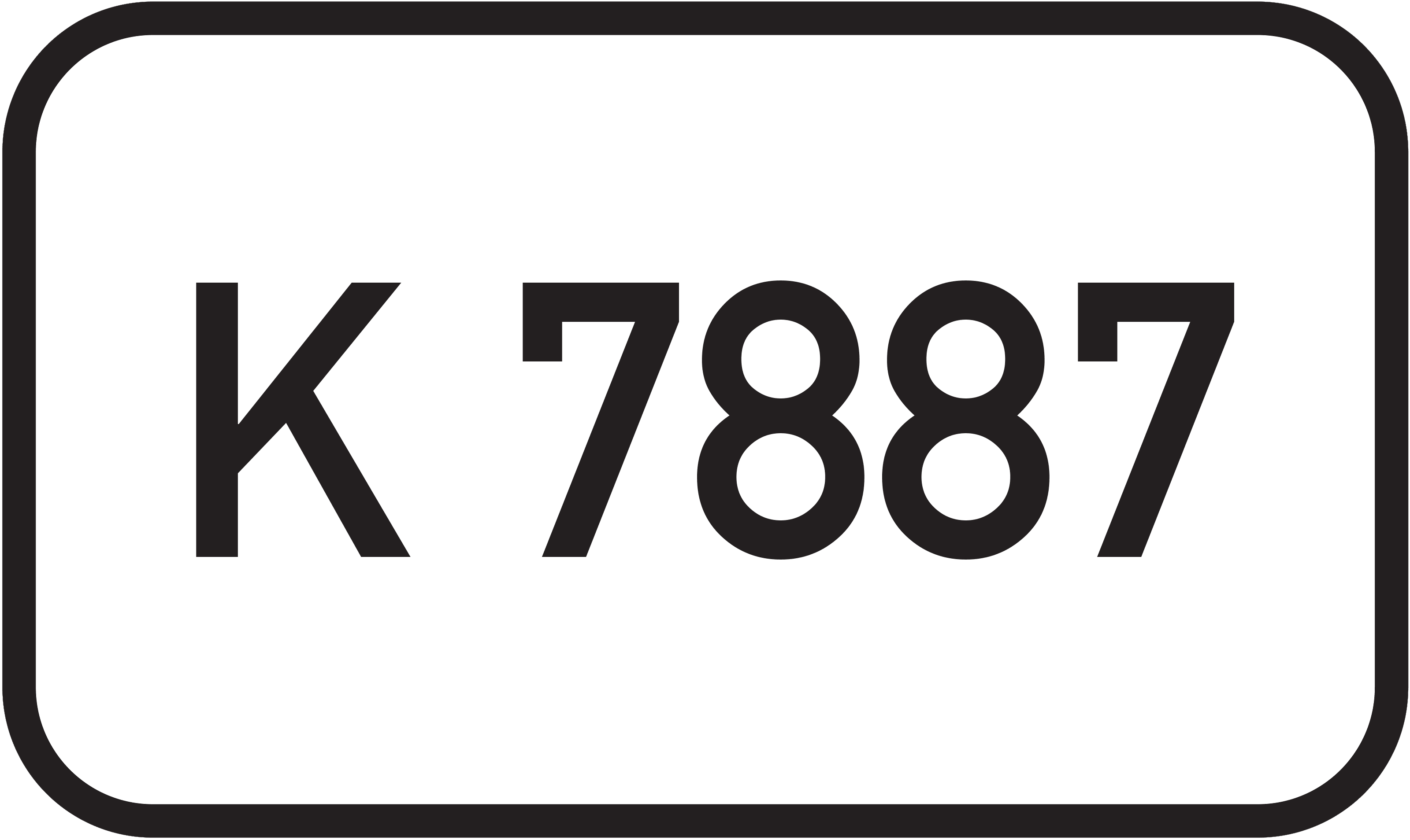 Straßenschild Kreisstraße K 7887